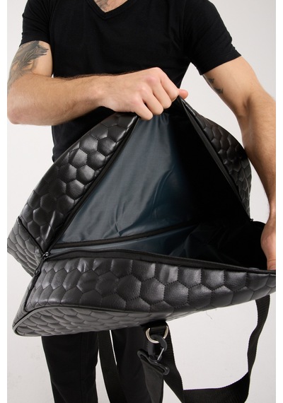 Seyahat Cantalari Siyah Kabin Boy Kapitone Suni Deri Cantasi Galb Leather