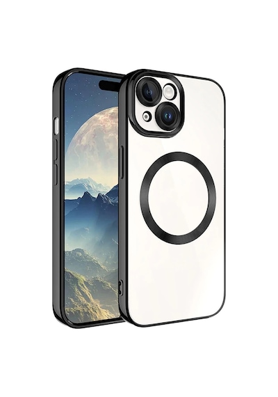 Apple Uyumlu  iPhone 15 Kılıf M-safe Wireless Şarj Özellikli Zore Setro Silikon