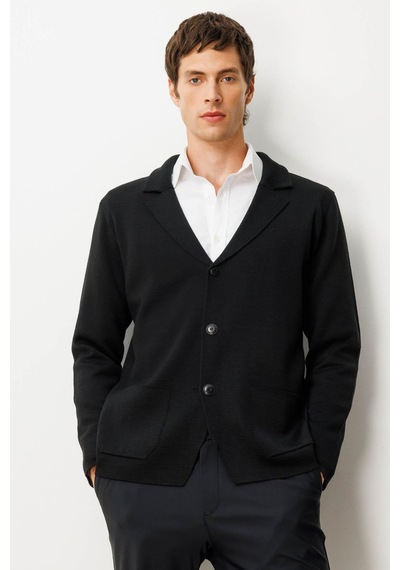 Erkek Cepli Blazer Ceket Siyah Siyah