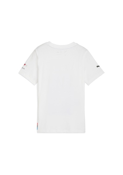 Puma Bmw M Motorsport Kıds Block Genç Tişört 632651 02 Beyaz