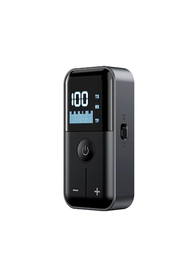 M20 2 Si 1 Arada Bluetooth 5.4 Transmitter Ses Alıcı & Verici 3.5mm Aux, Micro Sd Kart Çalar, Led Ekranlı Kablosuz Adaptör, Dahili Pil, Araba, Tv, Pc & Hoparlör İçin Stereo Müzik Aktarıcı