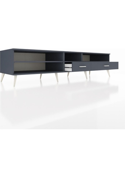 Kronos Tv Ünitesi 3 Raflı 2 Çekmeceli 220x59x51 Antrasit-antrasit Antrasıt/antrasıt - Antrasıt Kronos Tv Ünitesi 3 Raflı 2 Çekmeceli 220x59x51 Antrasit-antrasit Antrasıt/antrasıt - Antrasıt