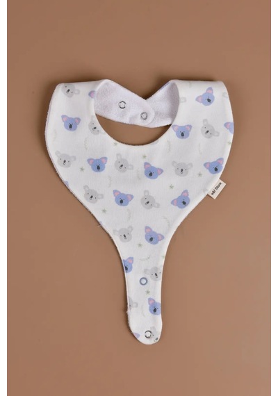 E&f Store Sıvı Geçirmez Emzik Tutucu Mama Önlüğü - Sevimli Koala Çok Renkli