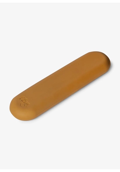 Citron Silikon Kılıflı Paslanmaz Çelik 3'lü Çatal Bıçak Kaşık Takımı - Caramel 1060643