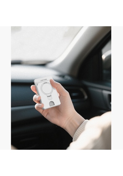 Lenyes Pw0006d Pd 20w Hızlı Şarj Özellikli Kartlıklı Standlı Wireless Powerbank 15w 5000mah Beyaz