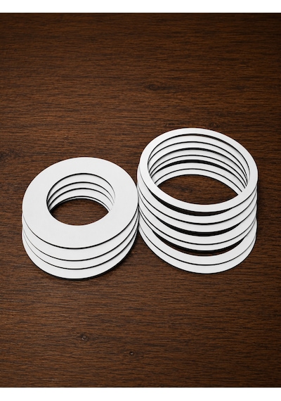 11 Cm Ahşap Makrome Kasnağı 3 Mm Kalınlık 1,5 Cm Kenarlı 100 Adet