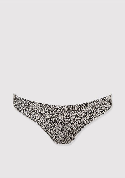 Mavi - Leopar Desenli Bikini Altı 1914162-35130 Kahverengi