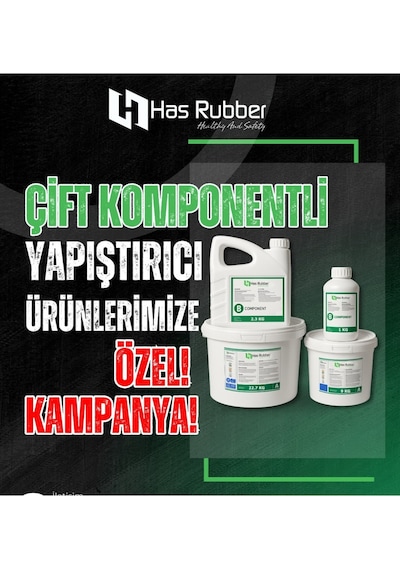 Kauçuk Zemin Yapıştırıcısı - Çift Komponenetli 24+1 Kg