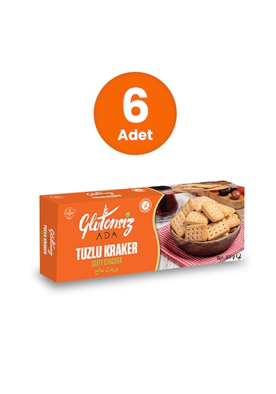 Glutensiz Ada Glutensiz Tuzlu Kraker 6 x 105 G