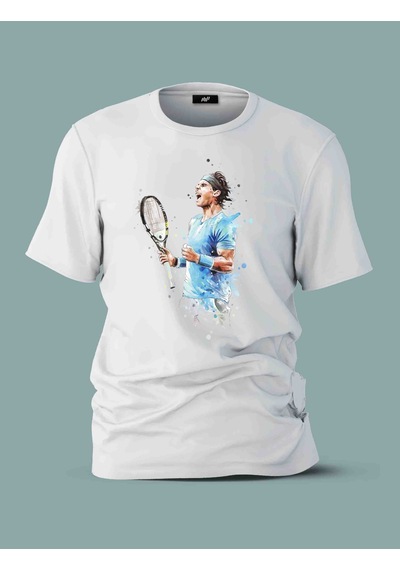 Fnbx Nadal Winner Tennis T-shirt Beyaz