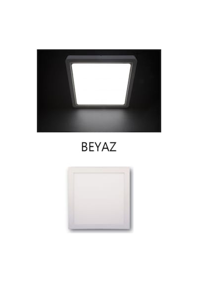 18 Watt Sıva Üstü Kare Led Panel Spot Armatür Beyaz