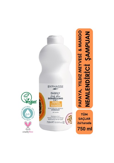 Family Fresh 2in1 Tüm Saçlara Özel Nemlendirici Şampuan 750ml