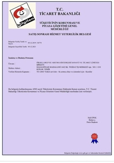 Piksel Aqua Su Arıtma Cihazları Için Hat Alma Ve Küresel Vana