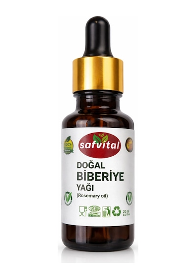 Safvital Biberiye Yağı 20 Ml - Saç Ve Cilt Bakım & Aromaterapi Bitkisel Kullanıma Uygun Saç Derisi Bakım Yağı