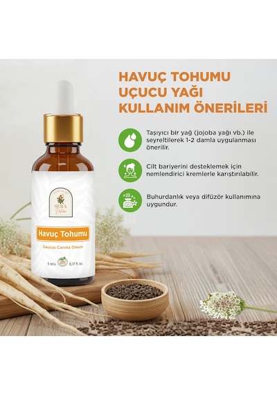 Sera Natura Havuç Tohumu Uçucu Yağı 5 ML