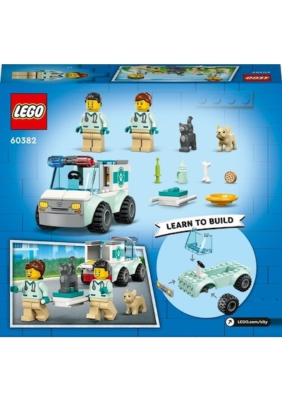 LEGO® City 60382 Veteriner Kurtarma Aracı 58 Parça
