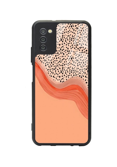 Samsung Uyumlu A-03s Nude Benekli Tasarımlı Glossy Telefon Kılıfı Çok Renkli