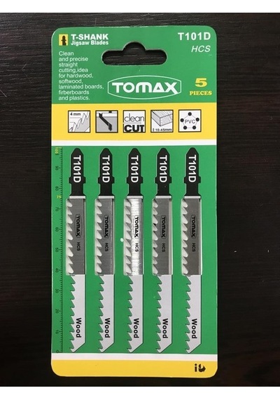 Tomax T101d Hss Ağaç Dekupaj Ağzı 5 Adet Sert Temiz Kesim