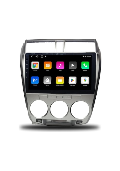 Oskodi Honda City Android Carplay Multimedya 2009-2012 Manuel Klima 4gb Ram + 64gb Hafıza