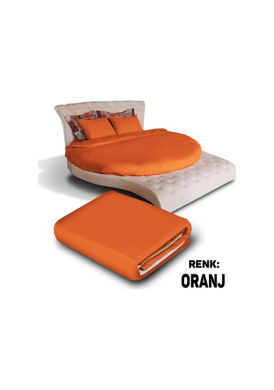 Sofaroom Yuvarlak Nevresim Takımı Oranj