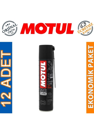 Motul C3 Chain Lube Off Road 400 Ml Zincir Yağı 12 Adet