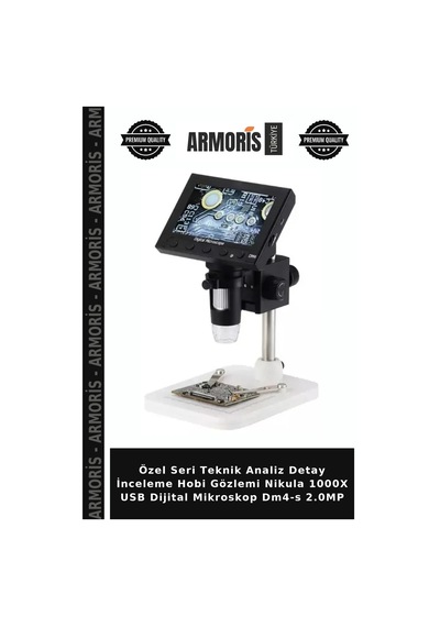Özel Seri Teknik Analiz Detay İnceleme Hobi Gözlemi 1000x Usb Dijital Mikroskop Dm4-s 2.0mp