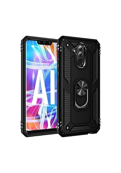 Huawei Mate 20 Lite Yüzüklü Standli Vega Kilif Ekran Koruyucu 510330837