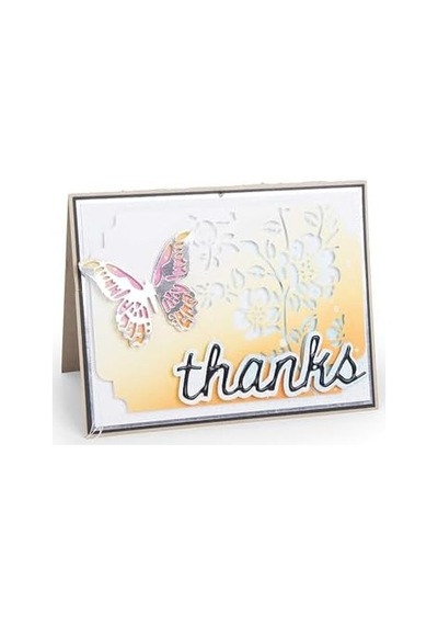 Thinlits Delgeç Şablonları-geschenkgutscheinbeutel Tim Holtz, Çelik, Çok Renkli, 19.1 X 14.4 X 0,4 Cm