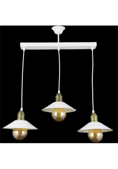 Ikili Beyaz Retro Rustik Model Modern Metal Sarkıt Avize
