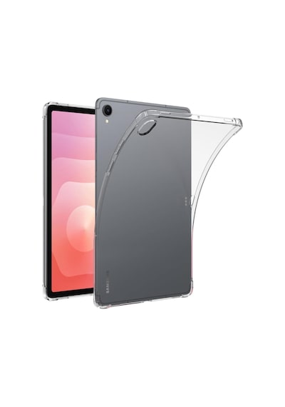 Samsung Galaxy Uyumlu Tab S11 İnç 2025 Kılıf Şeffaf Silikon Köşe Korumalı Clear Darbe Emici Arka Kapak Arka Kapak