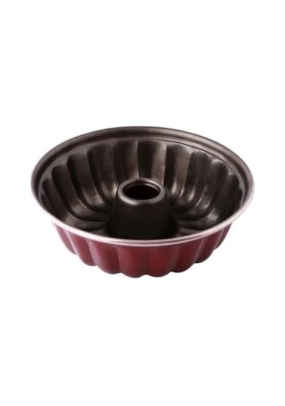 Yanmaz Yapışmaz Derin Teflon Kek Kalıbı 27x9cm Çok Renkli