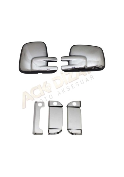 Volkswagen Transporter T4 1995-2003 2'li Krom Set Ayna Kapağı+kapı Kol A+