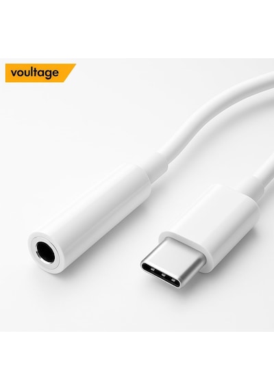 Usb-c To 3.5mm Jak Kulaklık Adaptörü - Dijital Dönüştürücü - Tüm Cihazlarla Uyumlu - Siyah - Ko