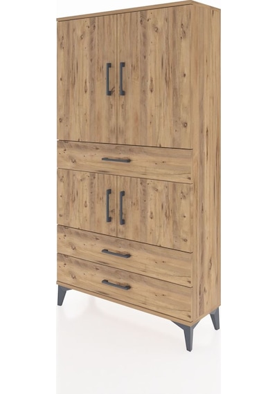 Arges Dolap 3 Raflı 3 Çekmeceli 4 Kapaklı 88x30x163 Çam-çam Çam Arges Dolap 3 Raflı 3 Çekmeceli 4 Kapaklı 88x30x163 Çam-çam Çam