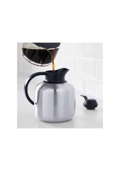 Ikea Sluka Termos 1,8 L Krom - Siyah