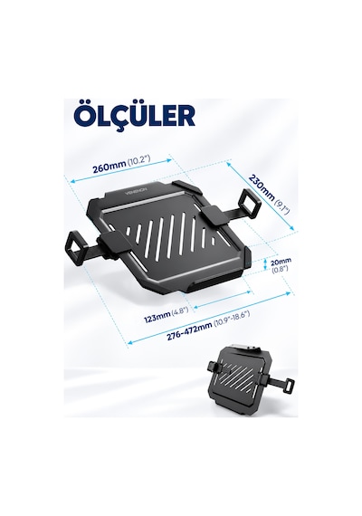12-17,3" Laptop Standı Vesa Uyumlu Monitör Koluna Takılan Laptop Tutucu Stand Laptop Aparatı Vlh17
