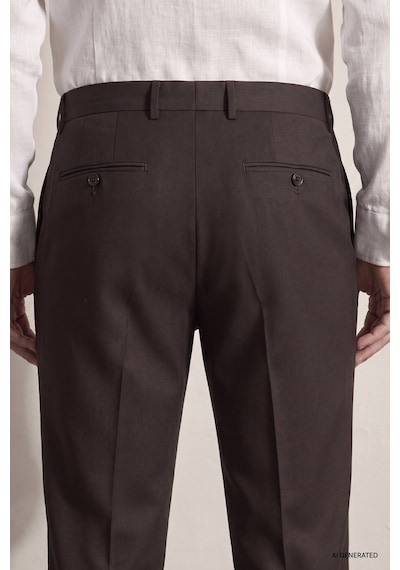 Twn Kahverengi Düz Kumaş Pantolon 7ef03hc02345m Çok Renkli