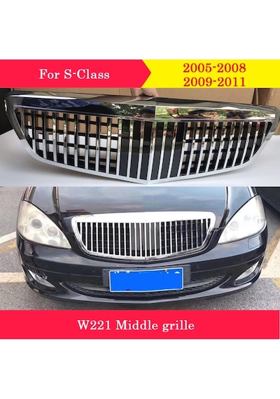 Mercedes W221 S Class Maybach Ön Panjur Izgara 2006-2013 Arası
