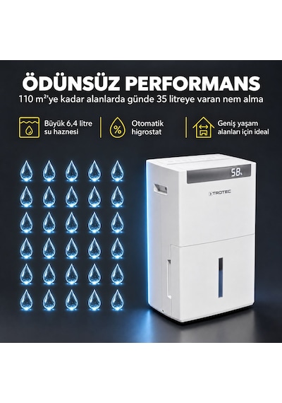 Trotec İnverter Nem Alma Cihazı Ttk-ı 110 Wifi Beyaz