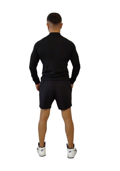 Nature The Brand Siyah Aktif Basınç Erkek Antrenman Tişört, Koşu Fitness Ağırlık Terletmez Tişört SIYAH