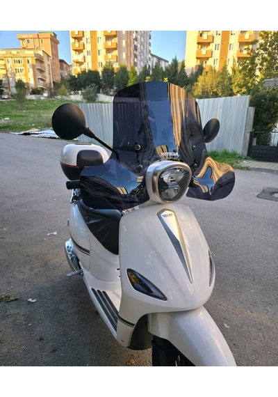 Motocam Rks Neon 125 Ön Cam 2023-2026 Model 45cm Siyah Renkli 4mm Elcikli Aparatsız