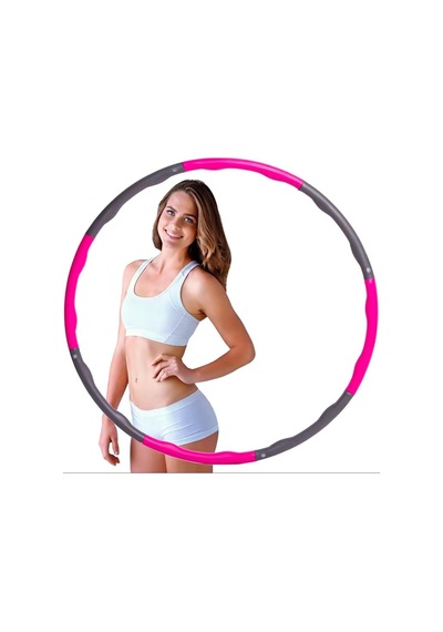 1000 Gr Hula Hoop Egzersiz Çemberi 8 Parça Pembe, Hula-499555