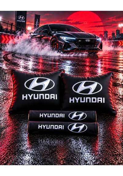 Hyundaı Sıyah İkili Yastık Ve Kemer Kılıfı Seti 81034998