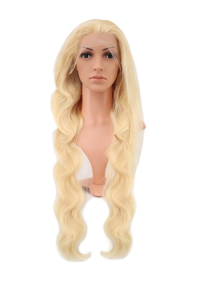 Gerçek Front Lace Dalgalı Platin Tül Peruk - 85-90cm
