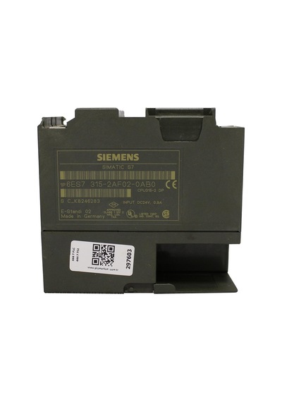 6es7315-2af02-0ab0, 6es7 315-2af02-0ab0, Sımatıc S7-300, Cpu 315-dp, 24 V Dc, 64 Kb, 2. El