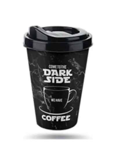 Ihtiyaçlimanı Coffe Plastik Bardak 400 Ml Dark Side , Kahve Çay Bardağı