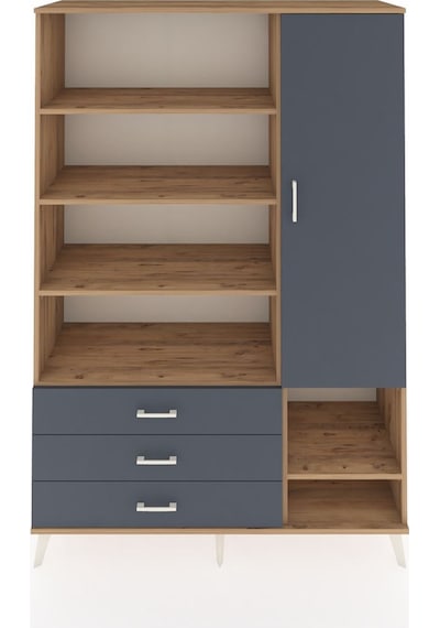 Hyperion Dolap 9 Raflı 3 Çekmeceli Tek Kapaklı 132x44x195 Çam-antrasit/antrasit Antrasıt/antrasıt Hyperion Dolap 9 Raflı 3 Çekmeceli Tek Kapaklı 132x44x195 Çam-antrasit/antrasit Antrasıt/antrasıt