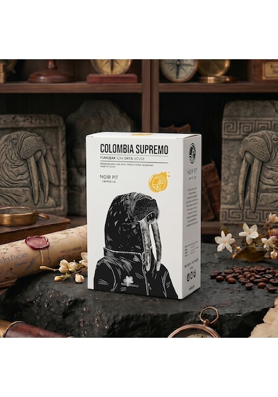 Noir Pit Coffee Co. Colombia Supremo Çekirdek Kahve 250 G Diğer