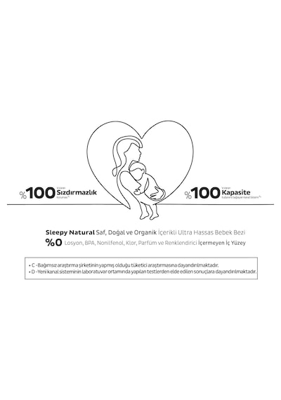 Sleepy Natural Double Soft Avantajlı Mega Paket Bebek Bezi 3 Numara Midi 136 Adet