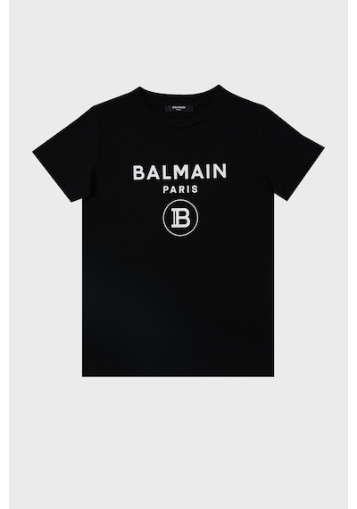 Balmain Çocuk T Shirt 6m8701 Mx030 930bc Siyah